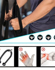 1pc biceps triceps rope training double ended tension rope big bird