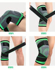 1pc Breathable Compression Knee Brace For Sports