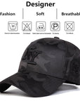 Unisex Letter Embroidery Camouflage Baseball Caps