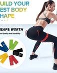 7Pcs Tpe Resistance Bands Fitness Set Rubber Loop Strength Training Workout