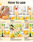 380ml Portable Electric Juicer Blender USB Rechargeable