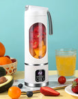 12 Blades Portable Fruit Juicer 450ml Capacity 3 Gears