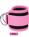 Fitness Ankle Straps Adjustable D-Ring Support Cuffs Gym