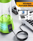 380ml Portable Electric Juicer Blender USB Rechargeable